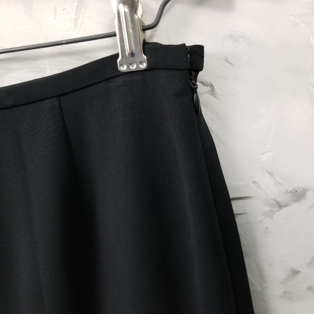 ANN TAYLOR  Layered Black Pencil Skirt - Picture 5 of 6